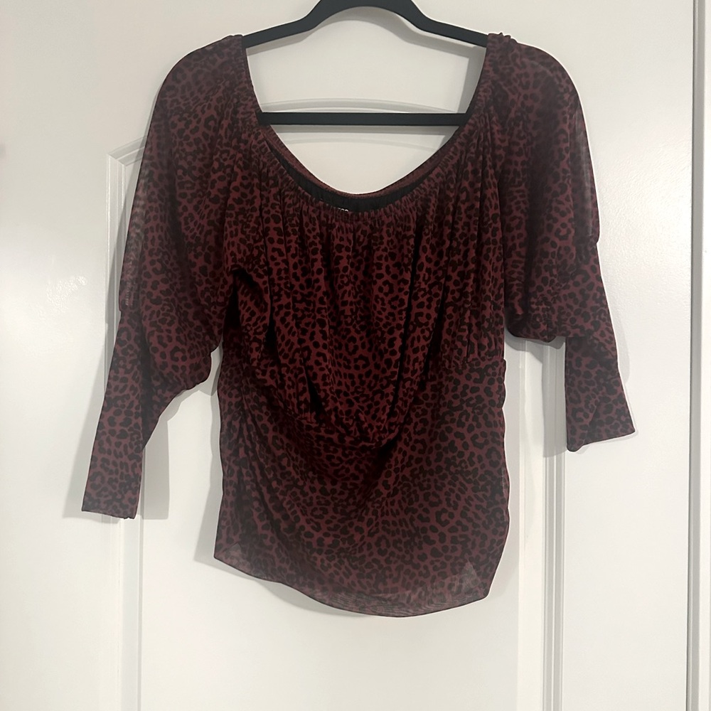 Red and black blouse size large